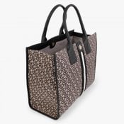 DKNY Carol Logo Print Tote Bag, Chino/Truffle