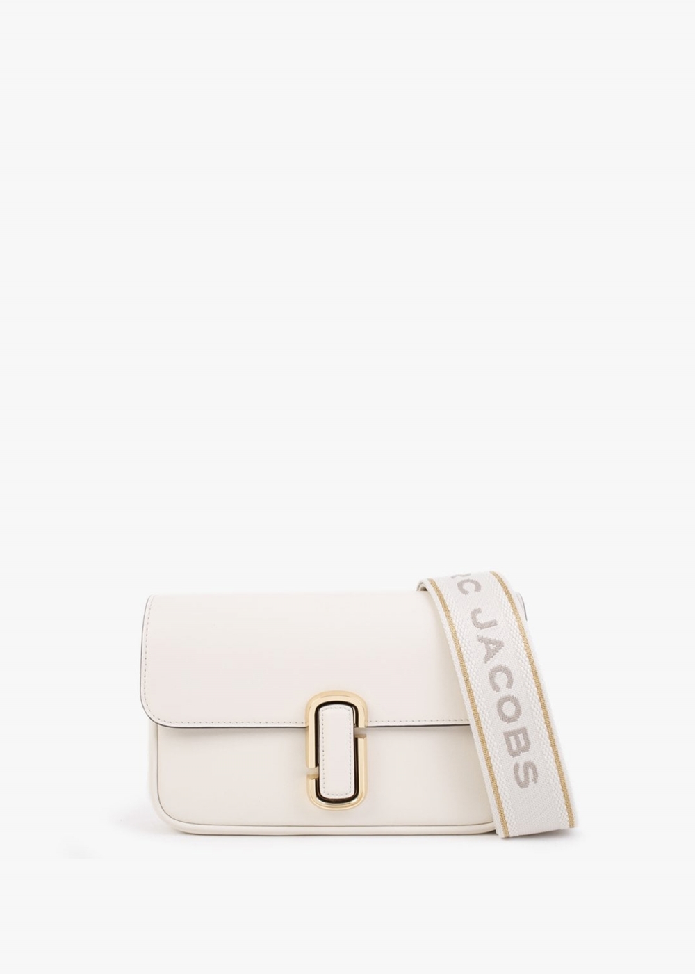 Marc Jacobs The J Marc Shoulder Bag in Black and White Leather